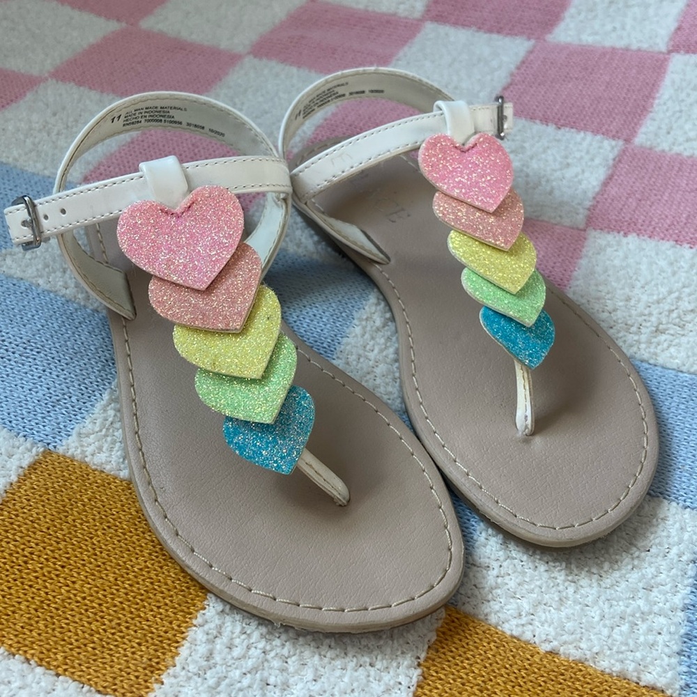 The Children’s Place Girl’s Heart Sandals